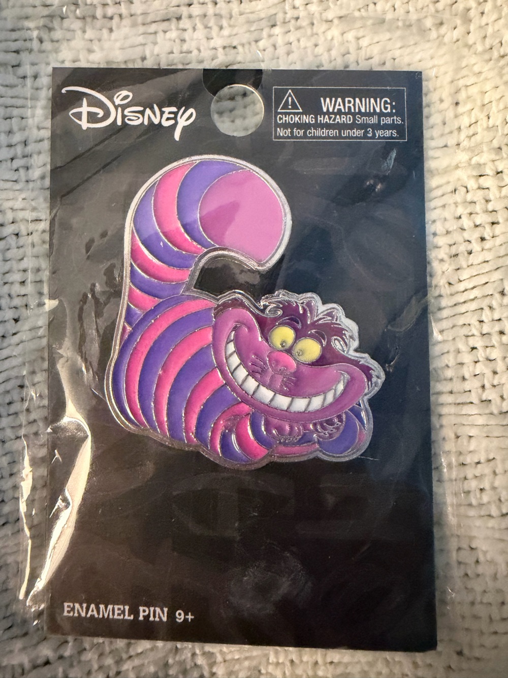 Disney Cheshire Cat Enamel Pin - Pink & Purple